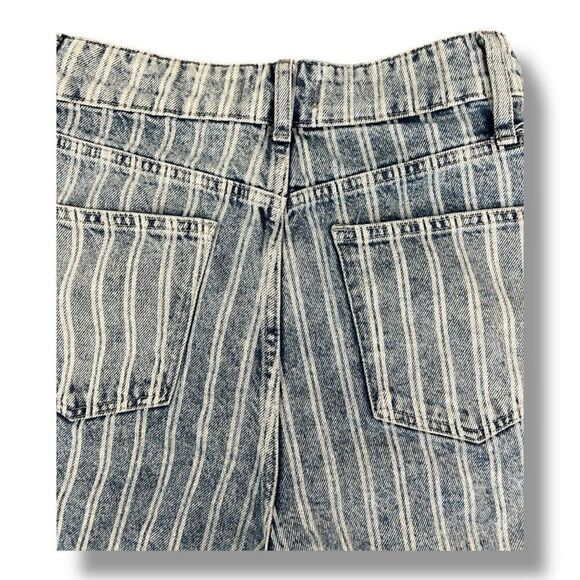 Free People Dogtown Pleated Stripes High Rise Shorts Size 29 - Picture 5 of 7